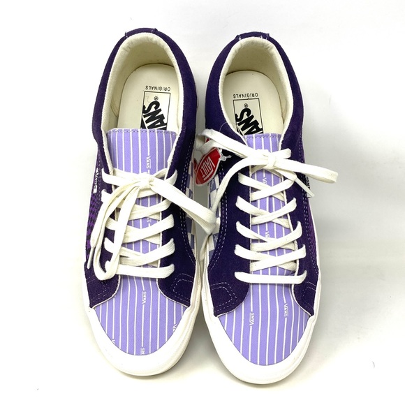 VANS OG LAMPIN LX Suede Canvas Violet Blue White Low Men’s Sneakers VN0A45J62SY - Picture 5 of 10